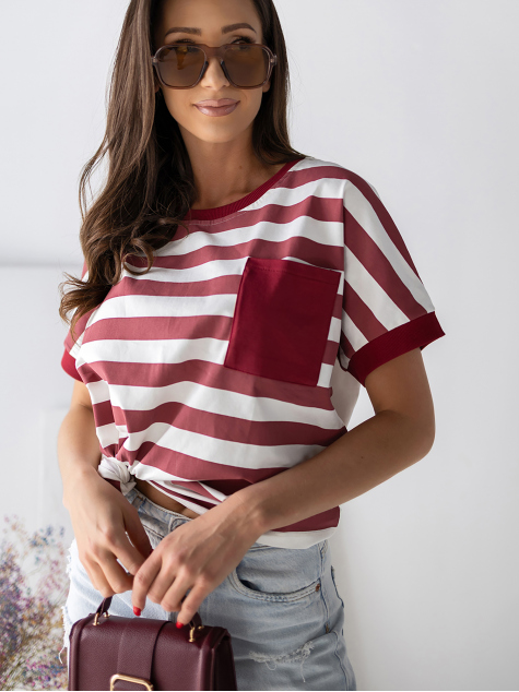 BLOUSE NORELA BURGUNDY