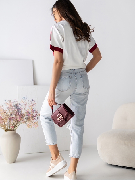 BLUZA NORELA BORDEAUX