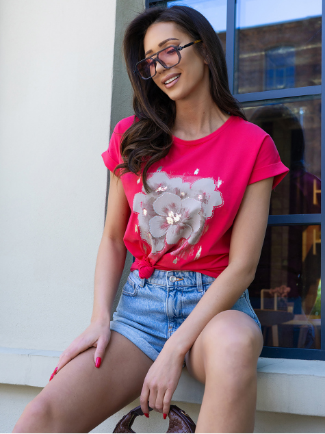 BLOUSE JORALISA RASPBERRY
