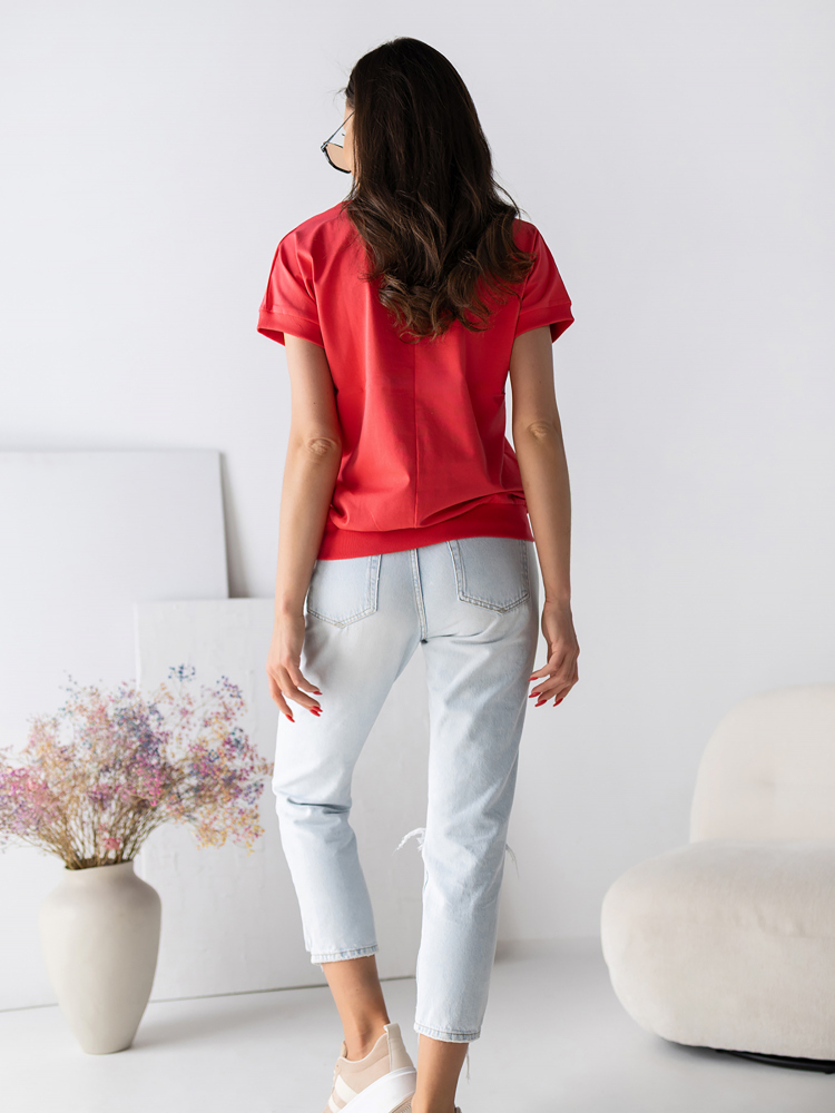 BLOUSE RONALIA RASPBERRY