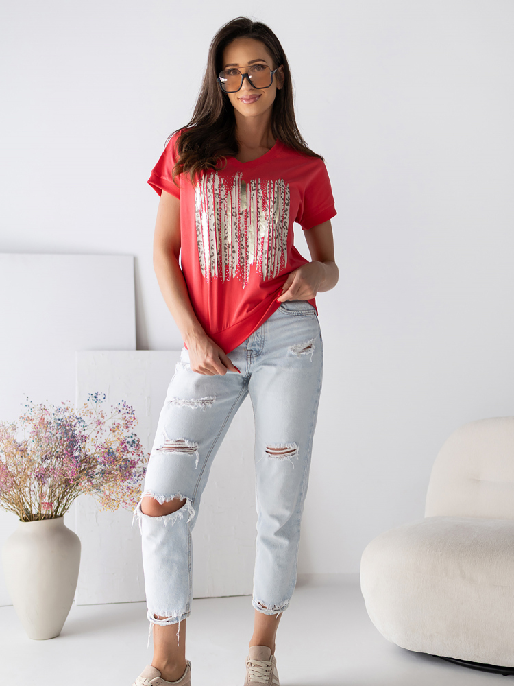 BLOUSE RONALIA RASPBERRY