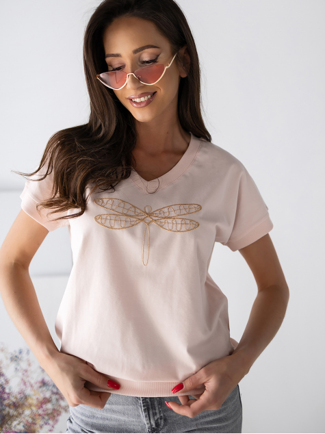 BLOUSE ORVEA POWDER PINK