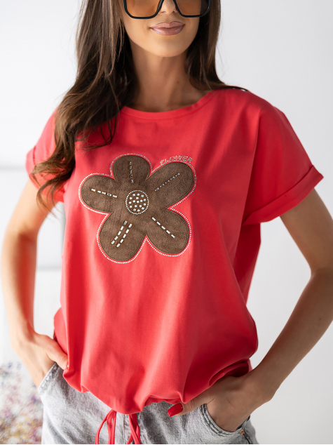 BLOUSE SENLINA FRAMBOISE