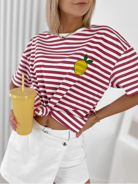 BLÚZKA CITRON MALINOVÁ