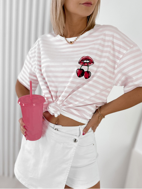 BLUZA CERISE ROZ PUDRAT