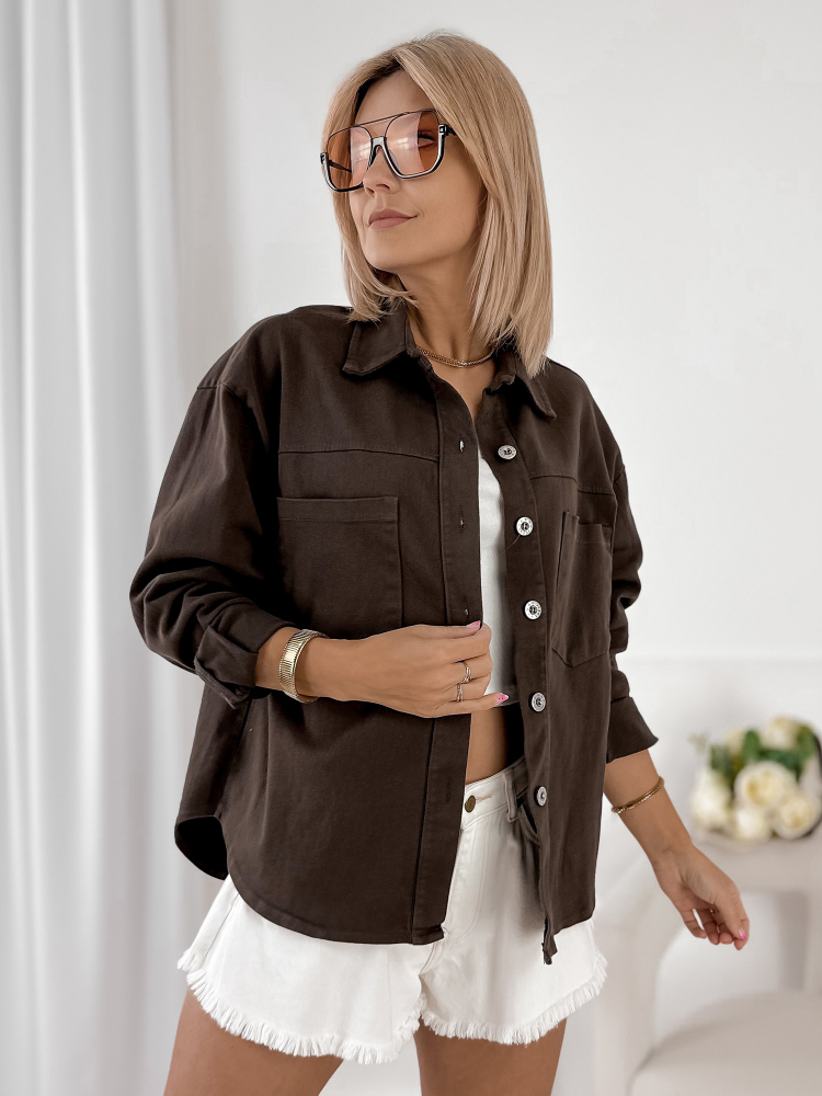 VESTE ROANIE BRUN
