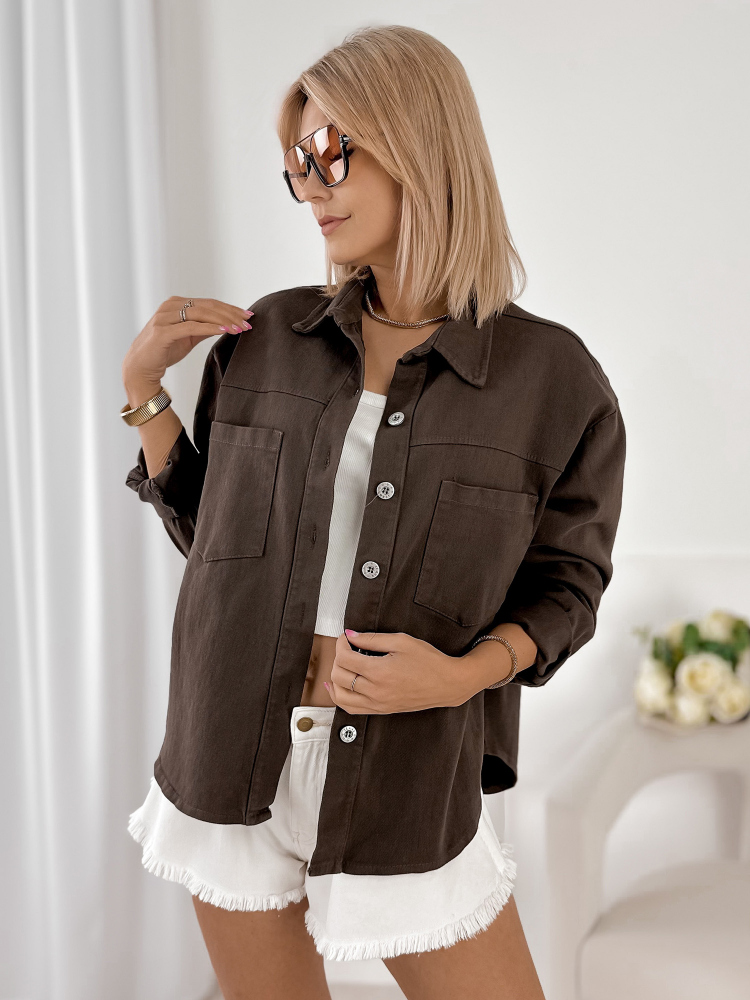 VESTE ROANIE BRUN