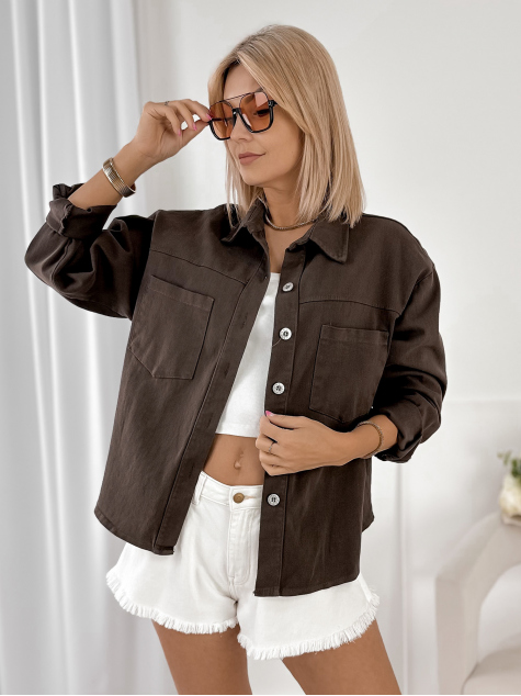 VESTE ROANIE BRUN