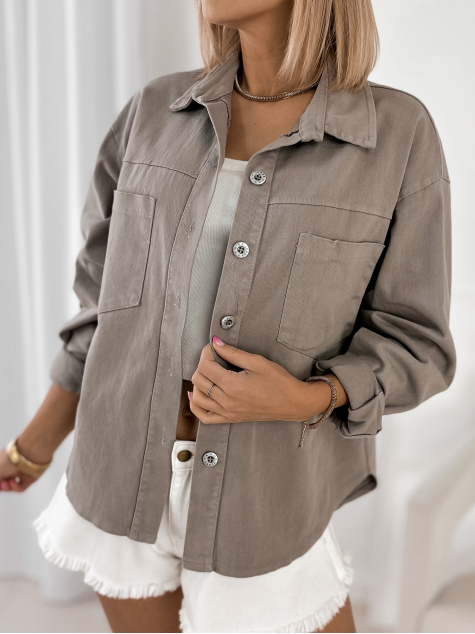 JACKET ROANIE DARK BEIGE