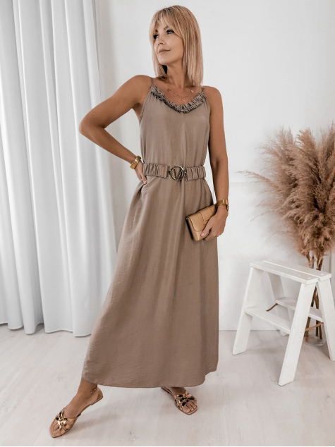 KLEID ANDROSEA DUNKELBEIGE