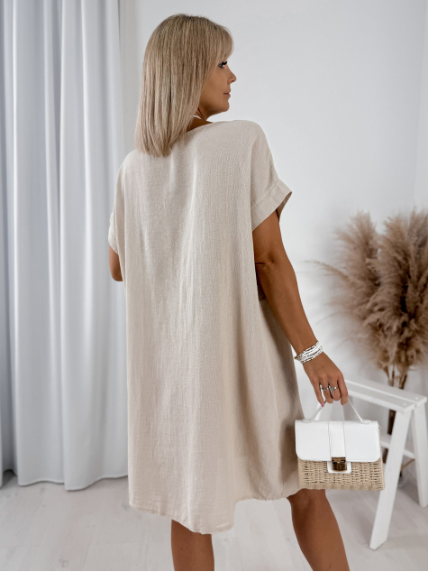 KLEID SERINA BEIGE