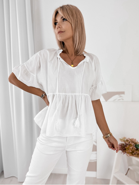 BLOUSE FAVINYA BLANC