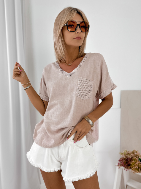 BLOUSE YORKINA POWDER PINK