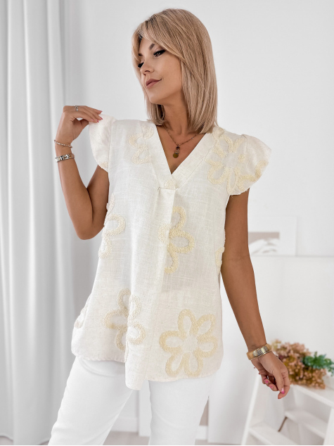 BLUSE CALANDRINA BEIGE