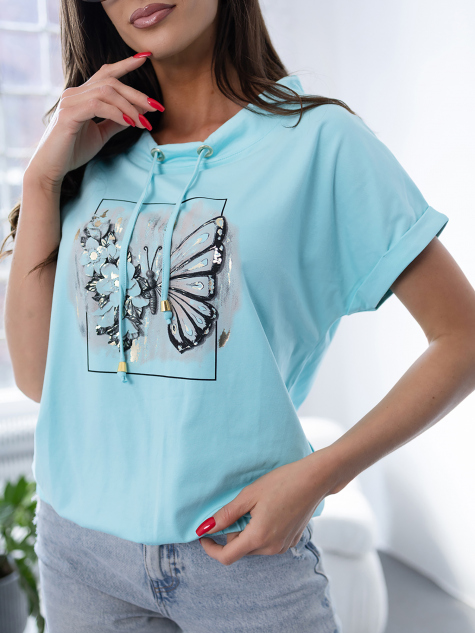 BLUSE KELISSA MINTFARBENE