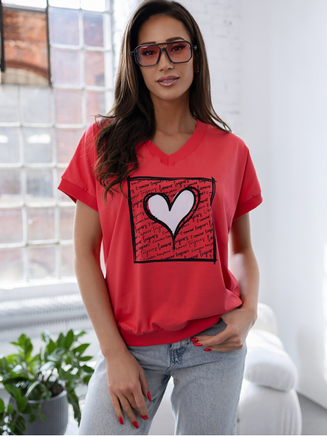 BLOUSE ELZANI FRAMBOISE