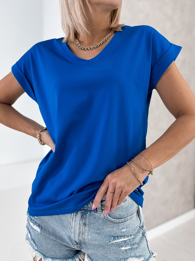 BLUSE SYLAS KORNBLUMENBLAU