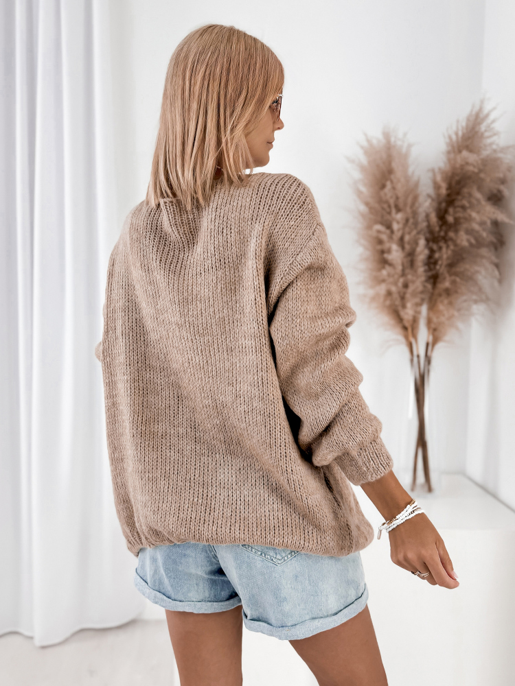 CARDIGAN ANTILA BEJ INCHIS