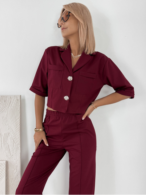 ENSEMBLE ANGELIQUE BORDEAUX