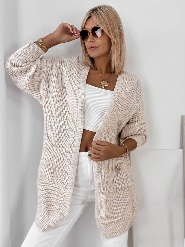 STRICKJACKE CLEMENCE BEIGE