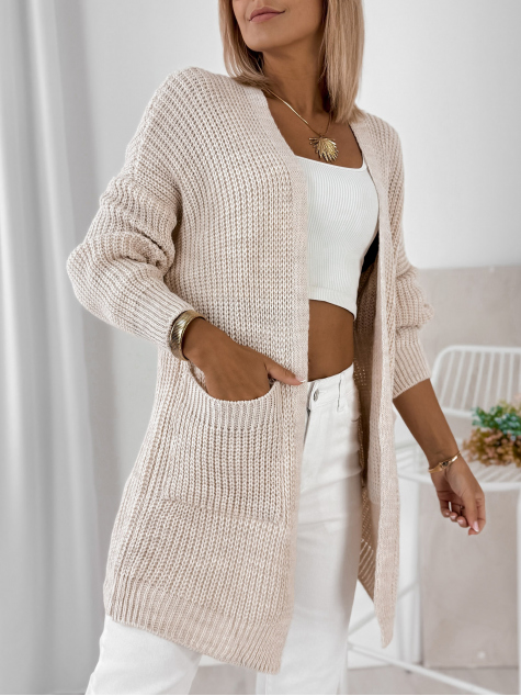 STRICKJACKE CLEMENCE BEIGE