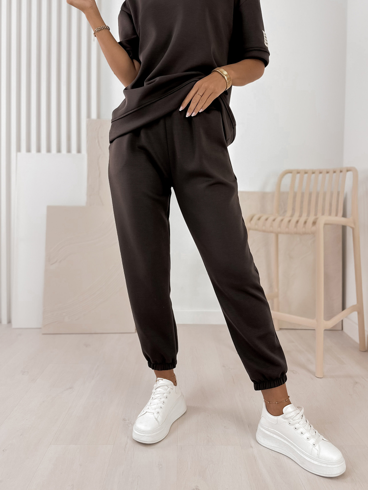 KOMPLET FOSCA DRESS HNEDÝ