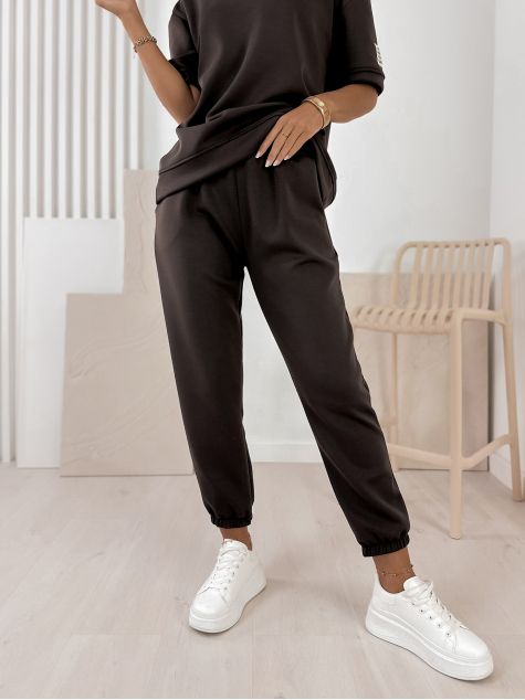 KOMPLET FOSCA DRESS HNEDÝ