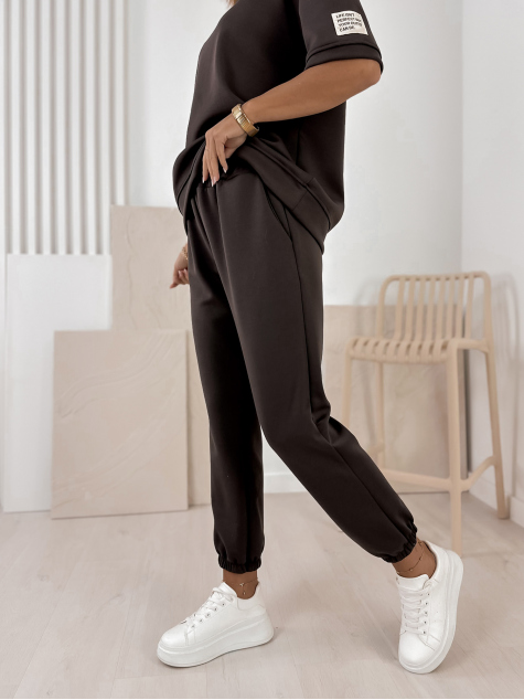 KOMPLET FOSCA DRESS HNEDÝ