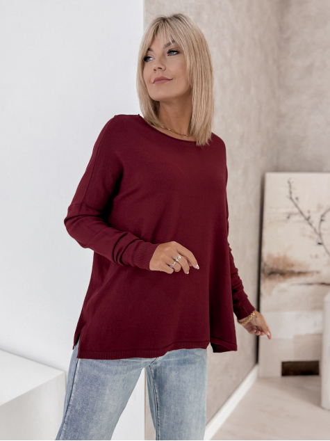 PULOVER TROMSO BORDEAUX