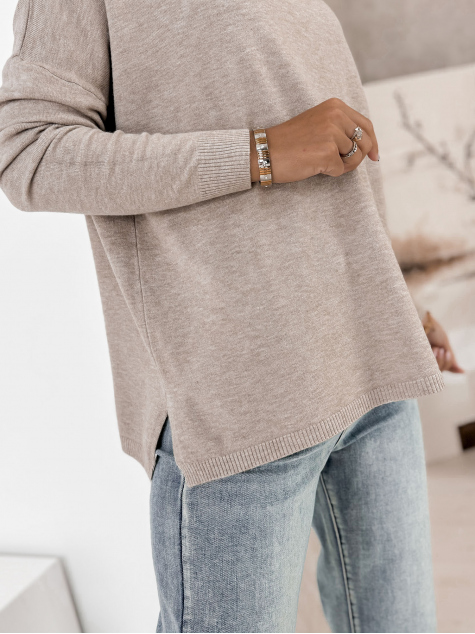 SWEATER TROMSO DARK BEIGE