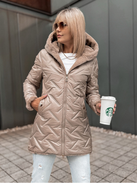 JACKET REYKJA DARK BEIGE