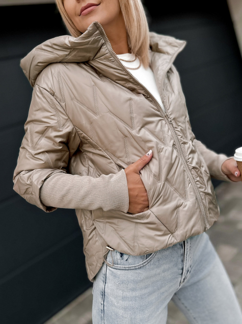 VESTE CRISTAL BEIGE FONCÉ