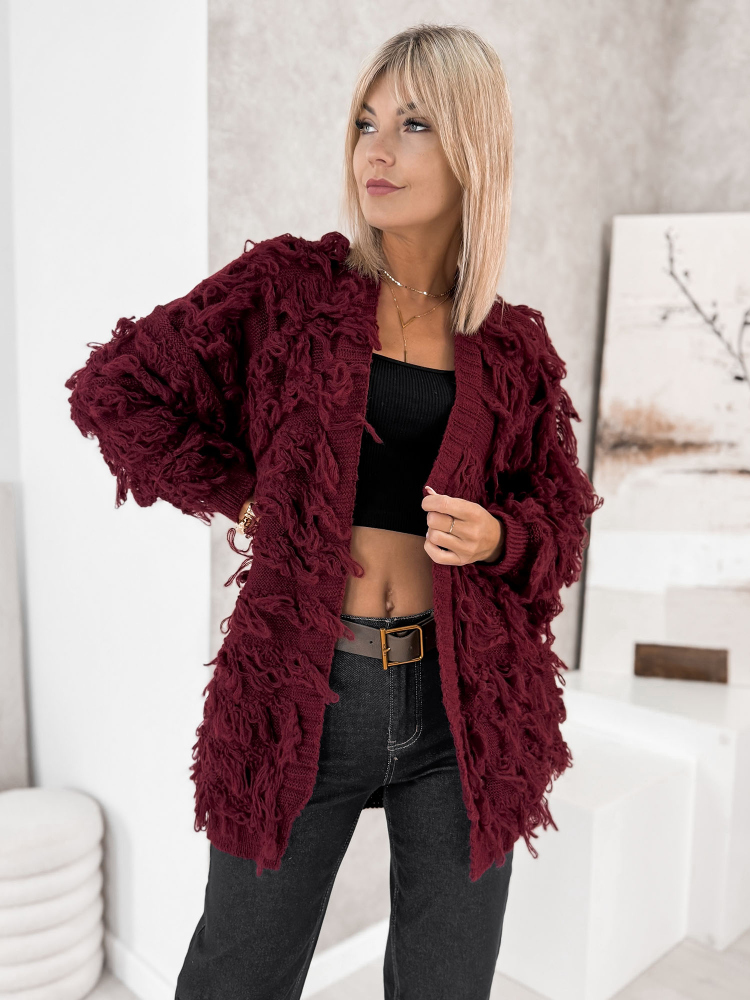 STRICKJACKE RAVISSE BORDEAUX