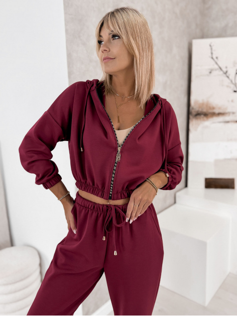 SOUPRAVA DRESS AMEDDA BORDÓ