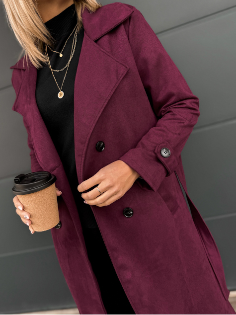 COAT AKRAM BURGUNDY