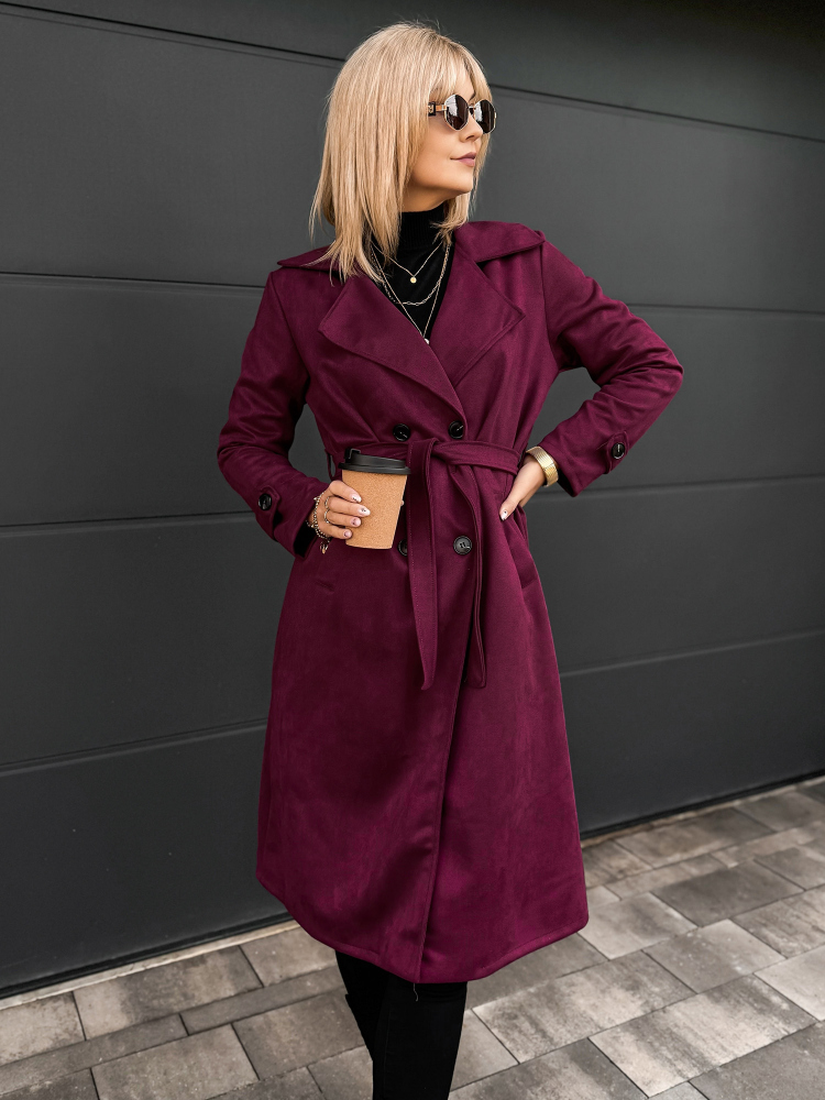 COAT AKRAM BURGUNDY