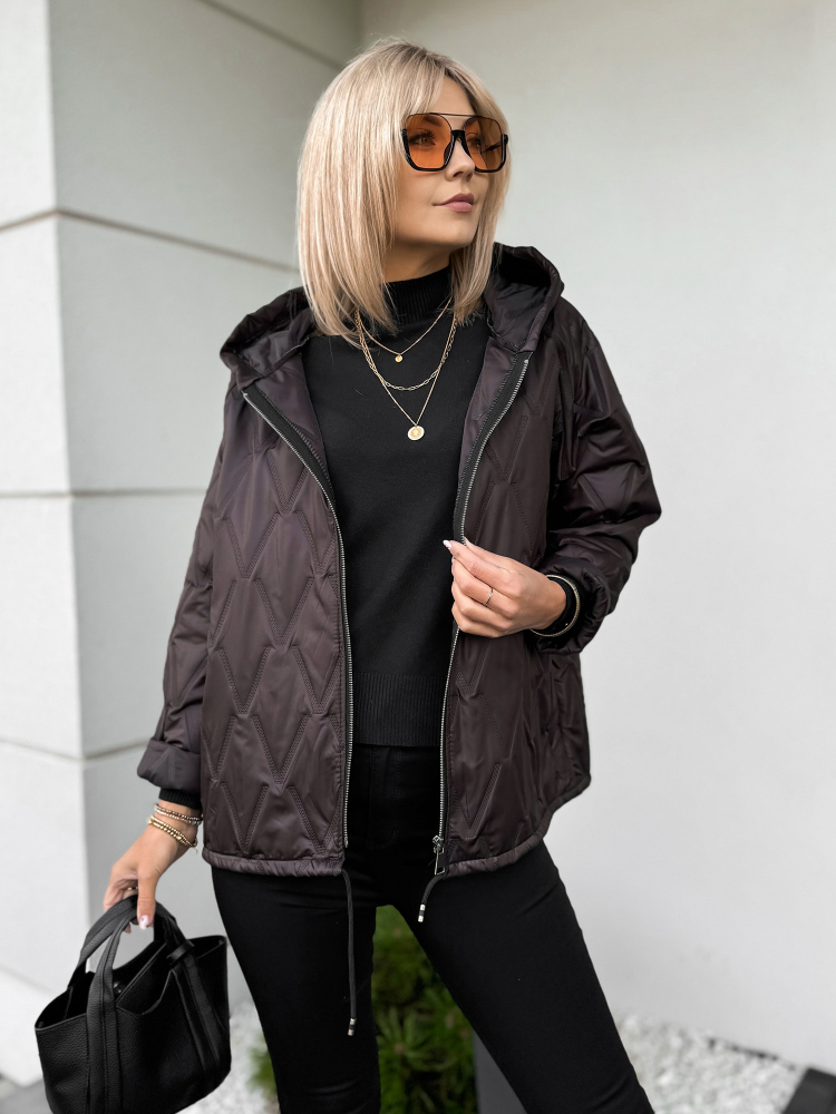 VESTE ELINOR BRUN FONCÉ