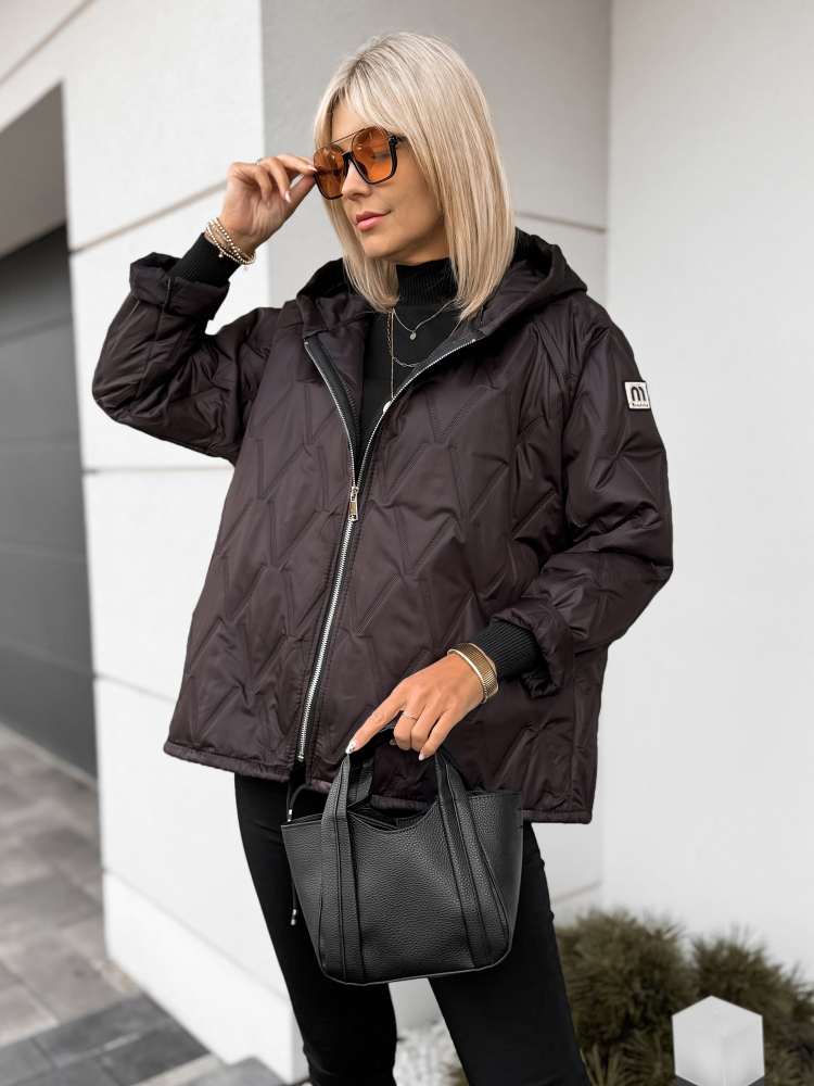 VESTE ELINOR BRUN FONCÉ