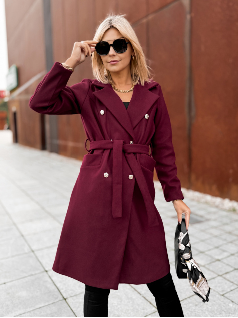 COAT OXFORD BURGUNDY