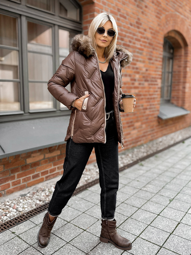 VESTE ARAGON BRUN
