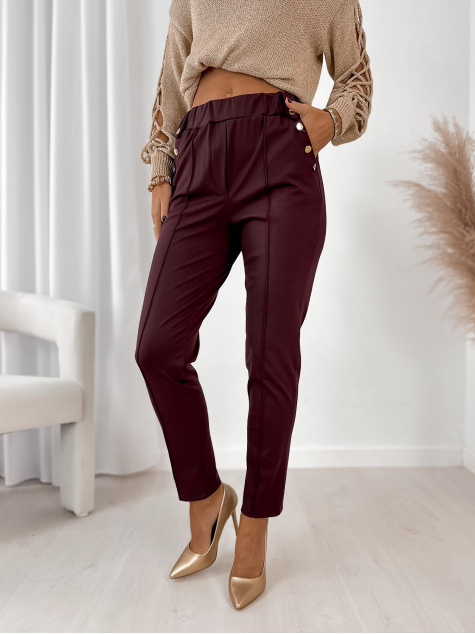 PANTALONI RAMONES BORDEAUX