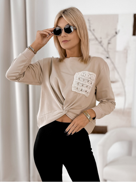 SWEATSHIRT CLORINDA BEIGE
