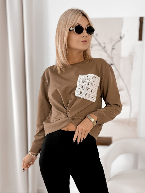 SWEATSHIRT CLORINDA BRAUNE