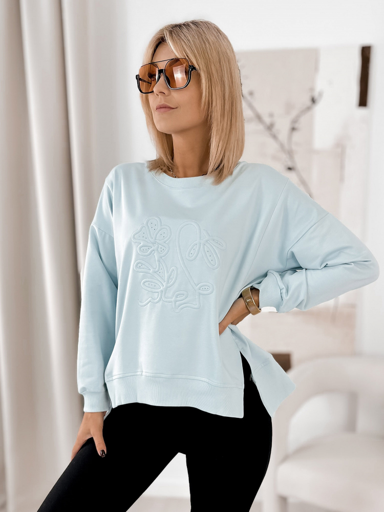 PULL TANCREDI BLEU