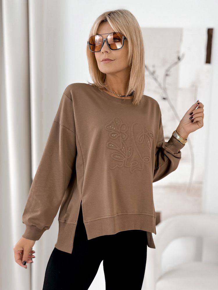 SWEATSHIRT TANCREDI BROWN