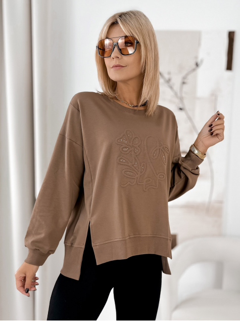 SWEATSHIRT TANCREDI BRAUNE