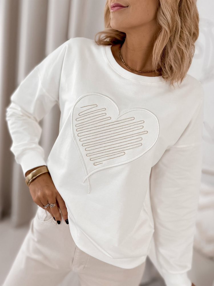 SWEATSHIRT OTTAVIA ECRU