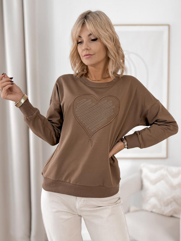 SWEATSHIRT OTTAVIA BROWN