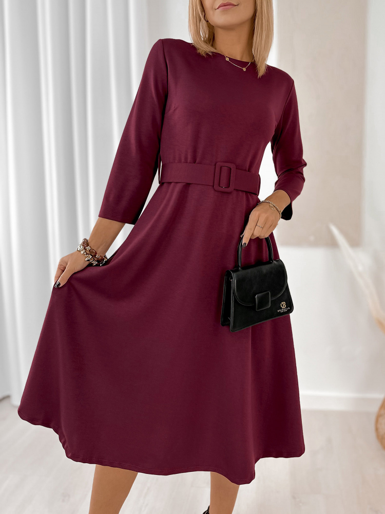DRESS ALAMEDA BURGUNDY