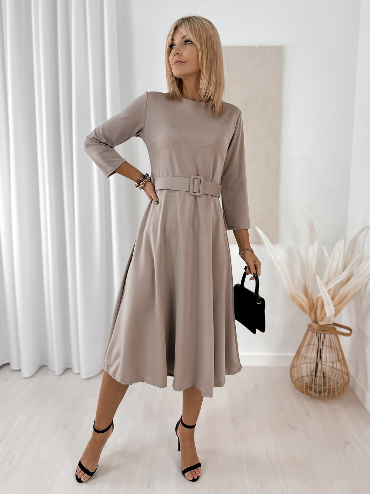 DRESS ALAMEDA DARK BEIGE